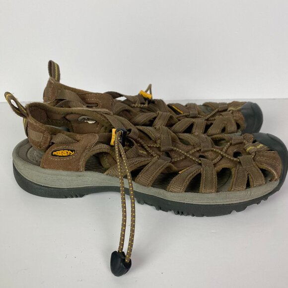 Keen Whisper Water Sandals Women's Size 9 Brown Waterproof Bungee Hiking Outdoor - Picture 2 of 12